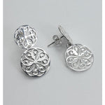 Southern Gates Collection Inspiration Series Double Heart Scroll Post Earrings