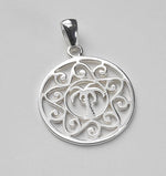 Southern Gates Sterling Silver Large Palmetto Scroll Pendant