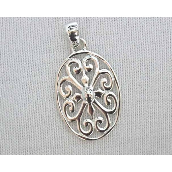 Southern Gates Collection Inspiration Series Oval Heart Scroll Pendant