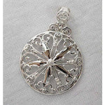 Southern Gates Sterling Silver Large Sand Dollar Pendant