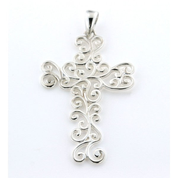 Southern Gates Collection Inspiration Series Large Swirl Cross Pendant