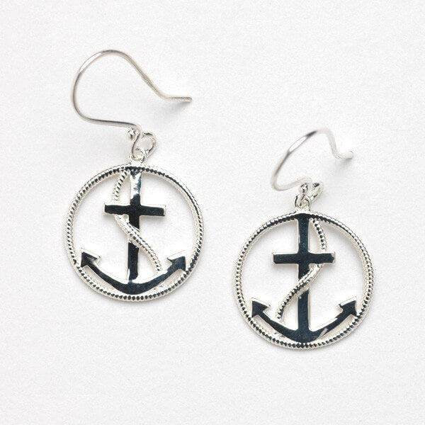 Southern Gates Collection Harbor Series Anchor Earrings