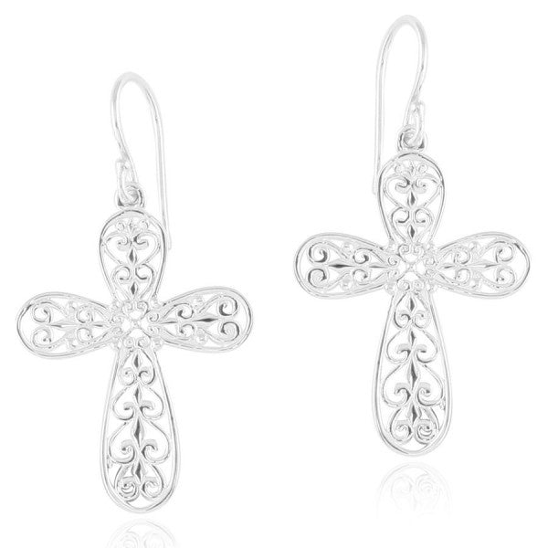 Southern Gates Collection Inspiration Series Scroll Cross Earrings