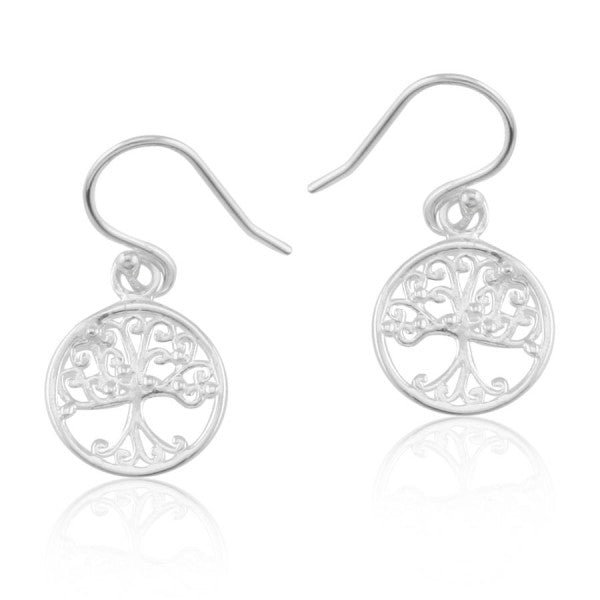 Southern Gates Collection Southern Oak Series Small Round Oak Tree Earrings