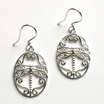 Southern Gates Collection Sterling Silver Dragonfly Earrings
