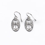 Southern Gates Sterling Silver Small Dragonfly Earrings