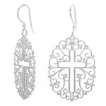 Southern Gates Collection Inspiration Series Filligree Open Cross Earrings
