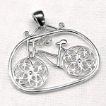 Southern Gates Collection LowCountry Series Sterling Silver Bicycle Pendant